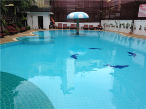 Xây dựng công trình bể bơi tại một khách sạn ở Pattaya Thái Lan